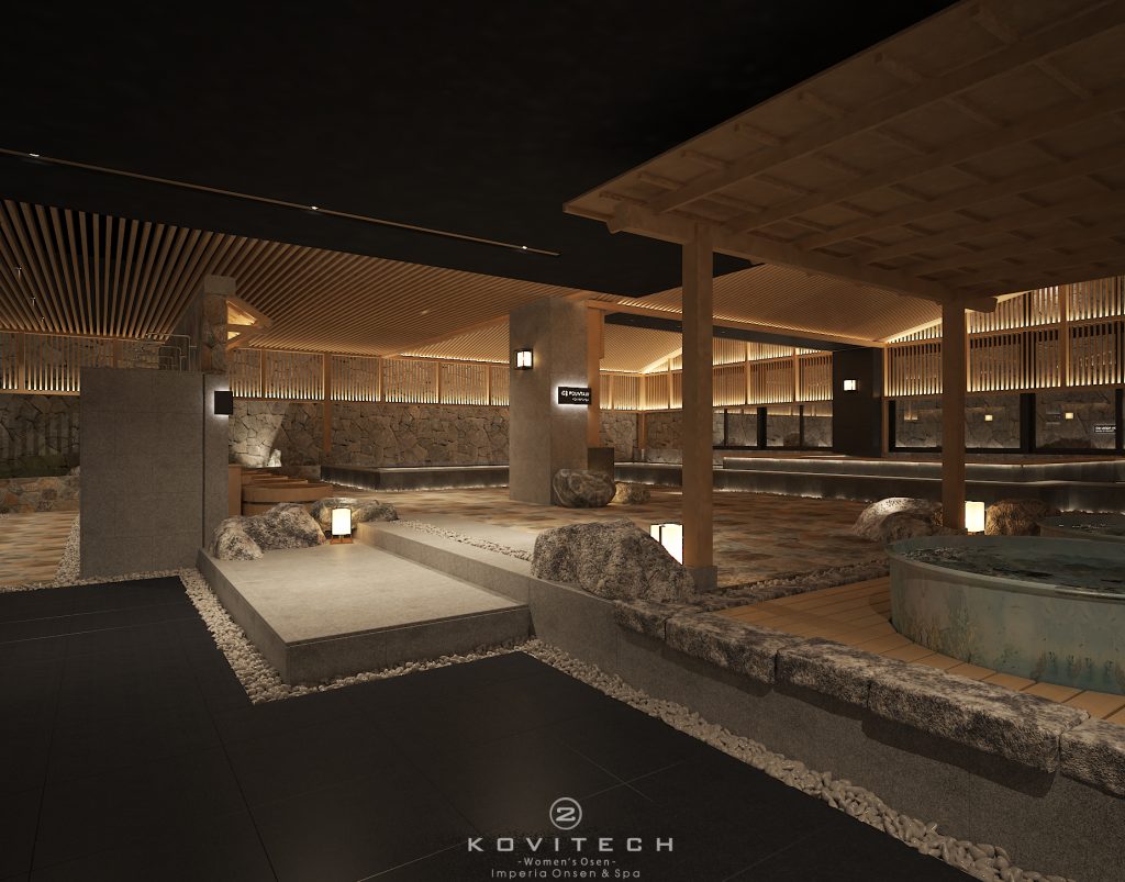 thiết kế onsen hiện đại 
