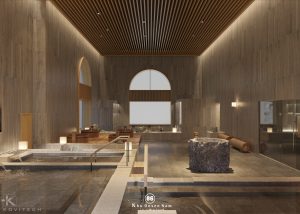 thiết kế onsen hiện đại
