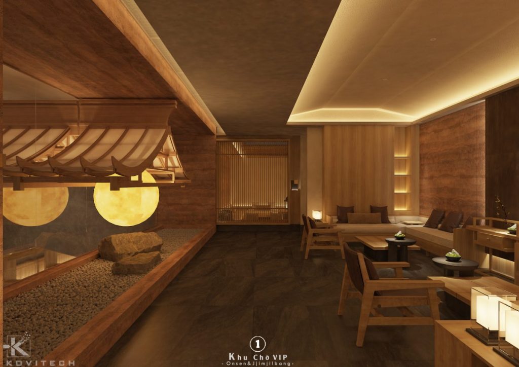 thiết kế onsen hiện đại 