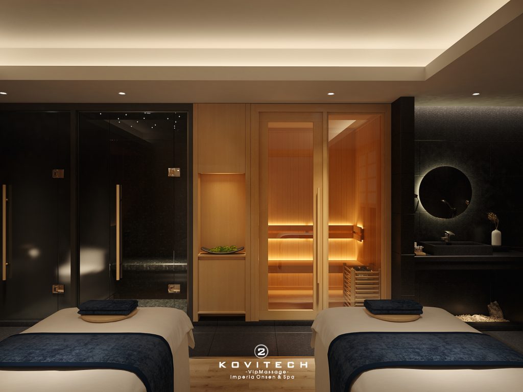 Wellness resort có onsen 